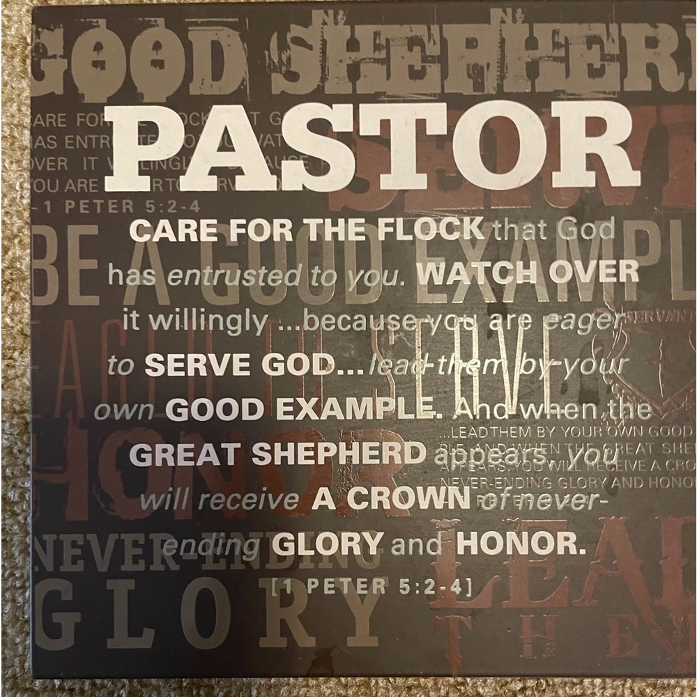 pastor appreciation gifts. Pastor Plaque